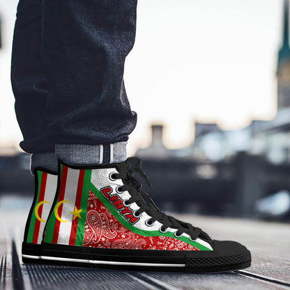 Shoes Libya High Top Shoes Paisley Bandana Special Style