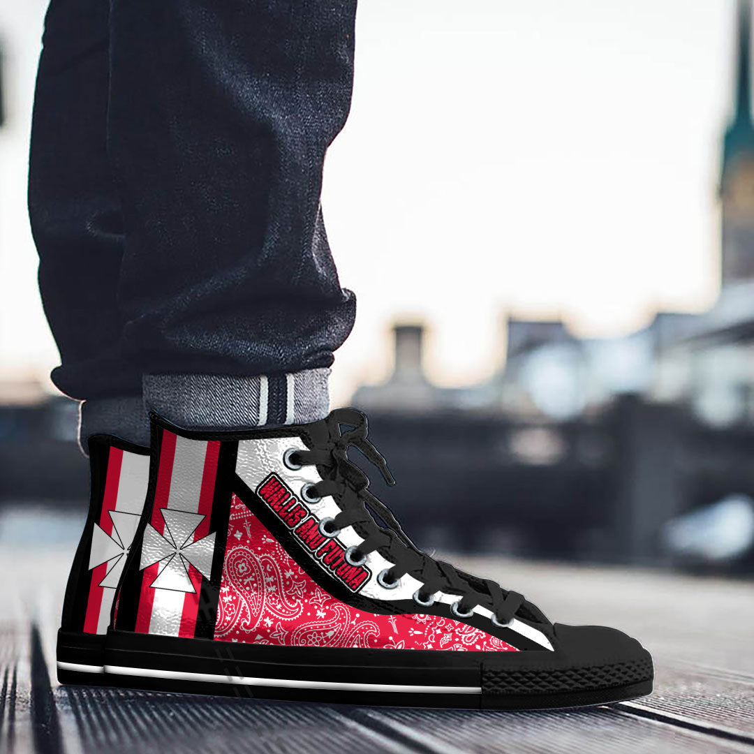 Shoes Wallis And Futuna High Top Shoes Paisley Bandana Special Style