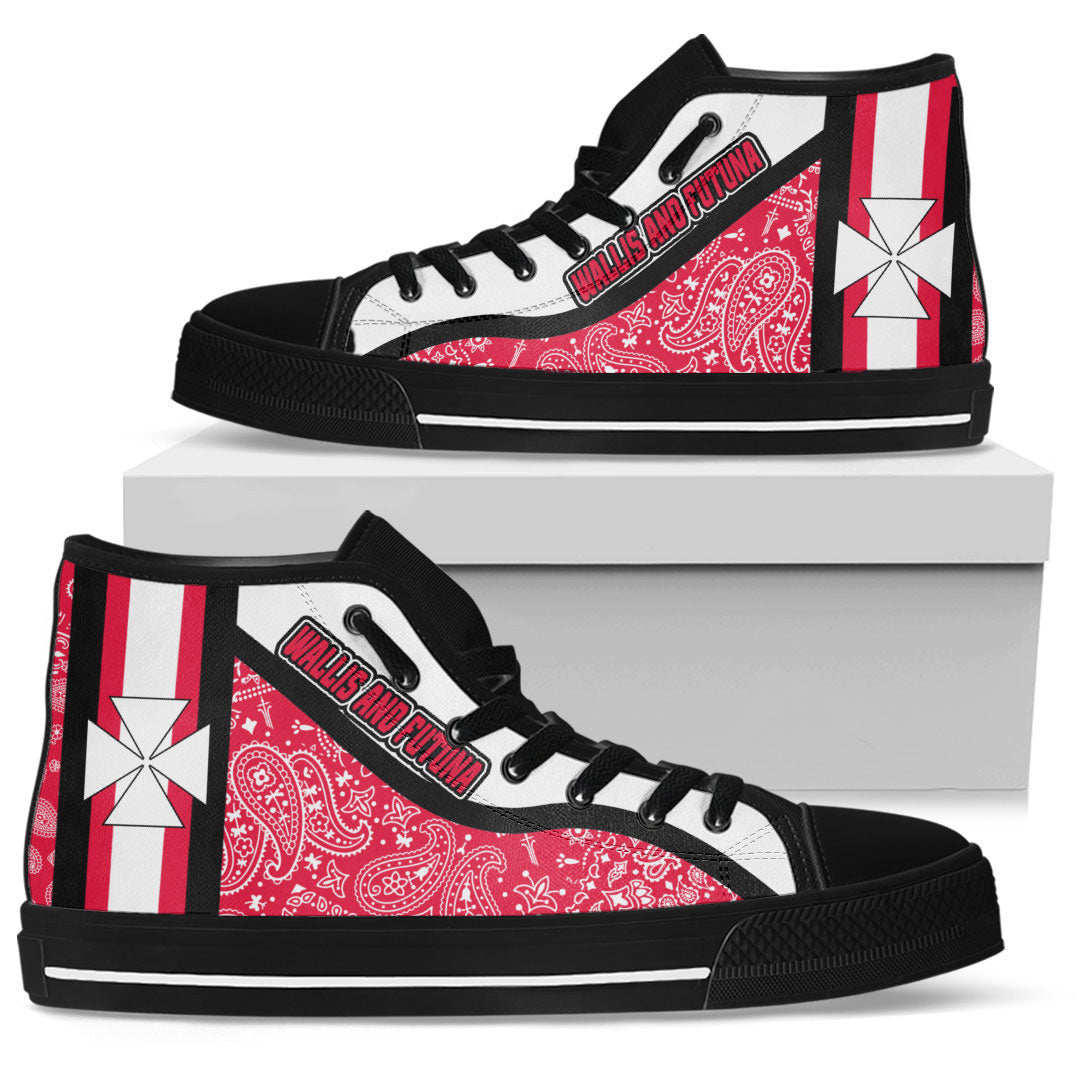 Shoes Wallis And Futuna High Top Shoes Paisley Bandana Special Style