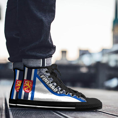 Shoes Finland White Version High Top Shoes Paisley Bandana Special Style