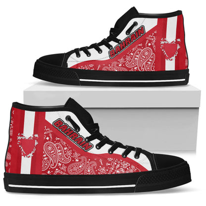 Shoes Bahrain High Top Shoes Paisley Bandana Special Style