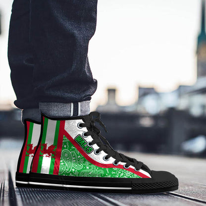 Shoes Wales High Top Shoes Paisley Bandana Special Style