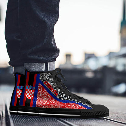 Shoes Croatia High Top Shoes Paisley Bandana Special Style