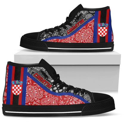 Shoes Croatia High Top Shoes Paisley Bandana Special Style