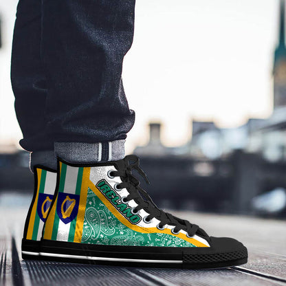 Shoes Ireland High Top Shoes Paisley Bandana Special Style