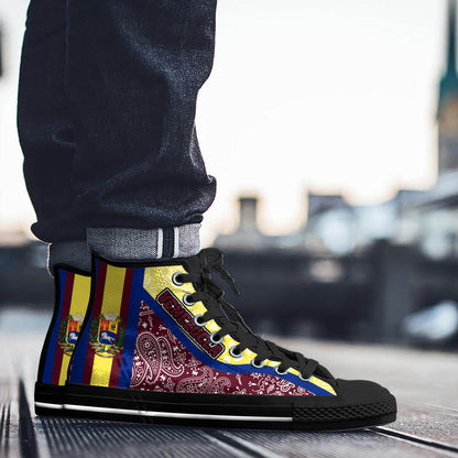 Shoes Venezuela High Top Shoes Paisley Bandana Special Style