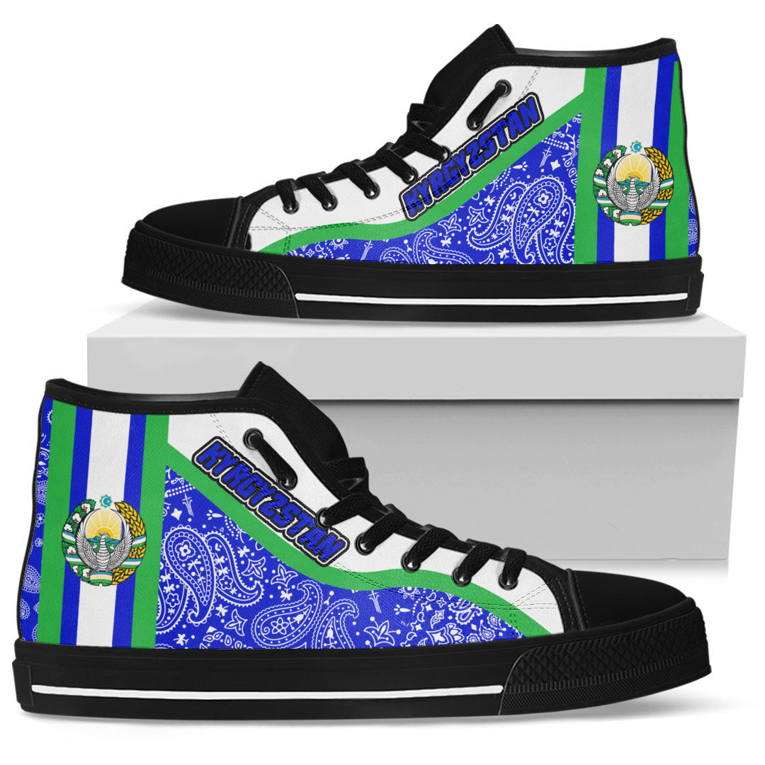 Shoes Uzbekistan High Top Shoes Paisley Bandana Special Style