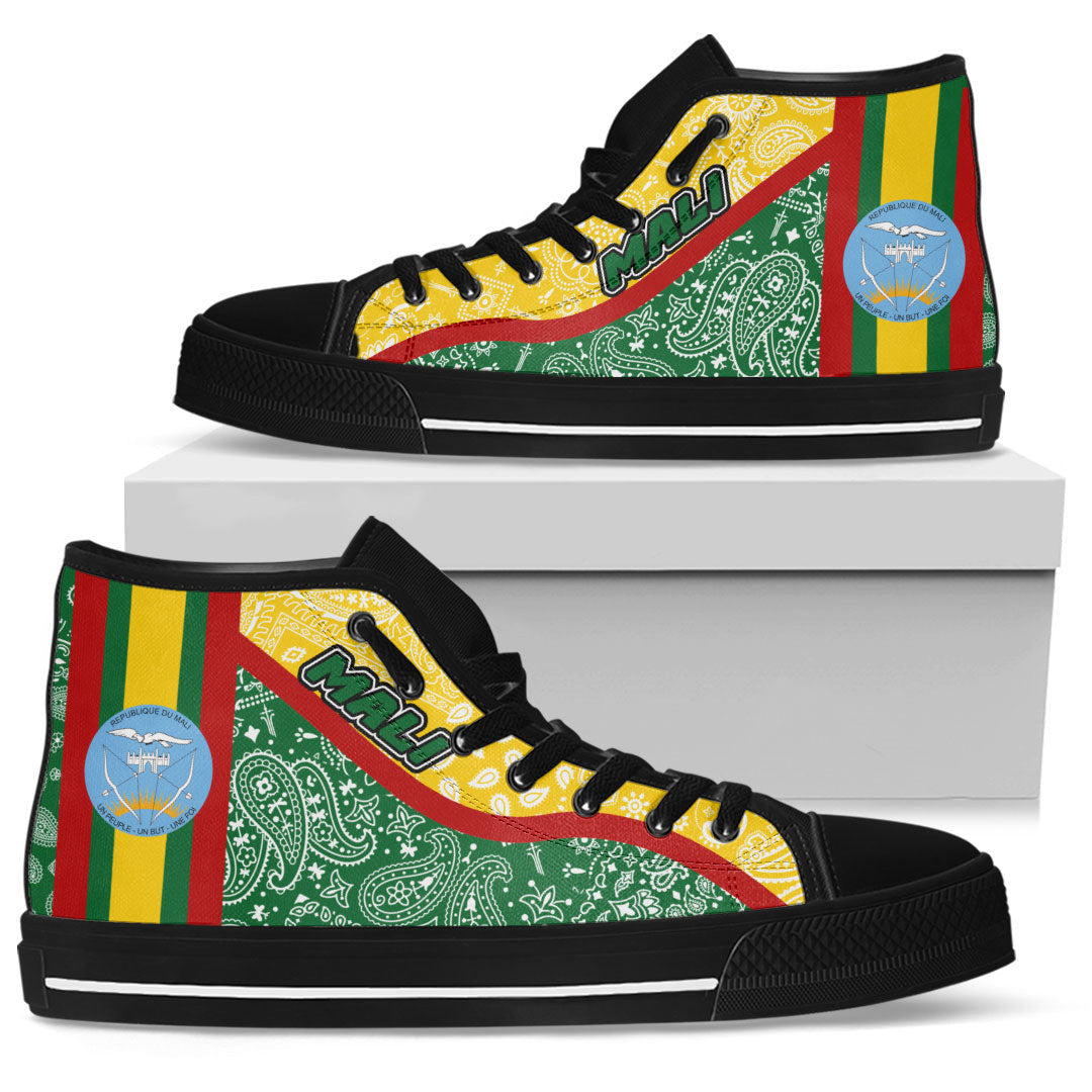 Shoes Mali High Top Shoes Paisley Bandana Special Style