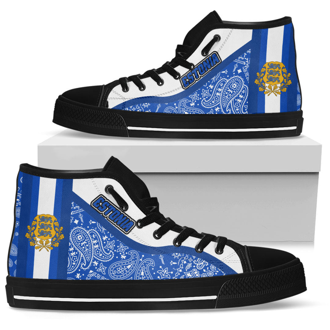 Shoes Estonia High Top Shoes Paisley Bandana Special Style