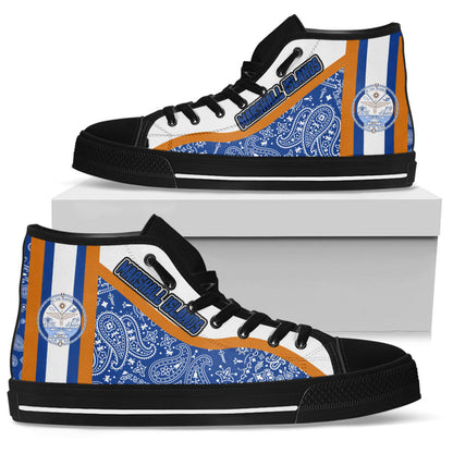 Shoes Marshall Islands High Top Shoes Paisley Bandana Special Style