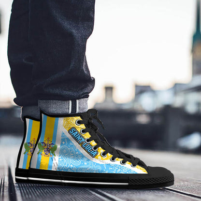 Shoes Saint Lucia High Top Shoes Paisley Bandana Special Style