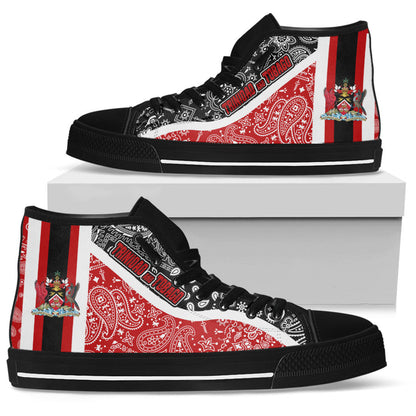 Shoes Trinidad Tobago High Top Shoes Paisley Bandana Special Style