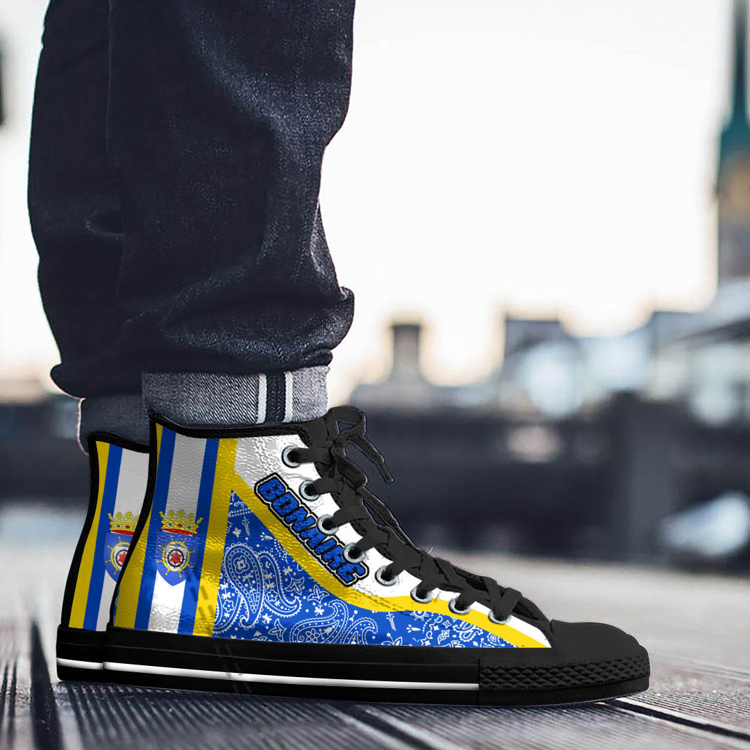 Shoes Bonaire High Top Shoes Paisley Bandana Special Style