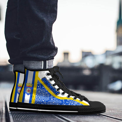 Shoes Bonaire High Top Shoes Paisley Bandana Special Style