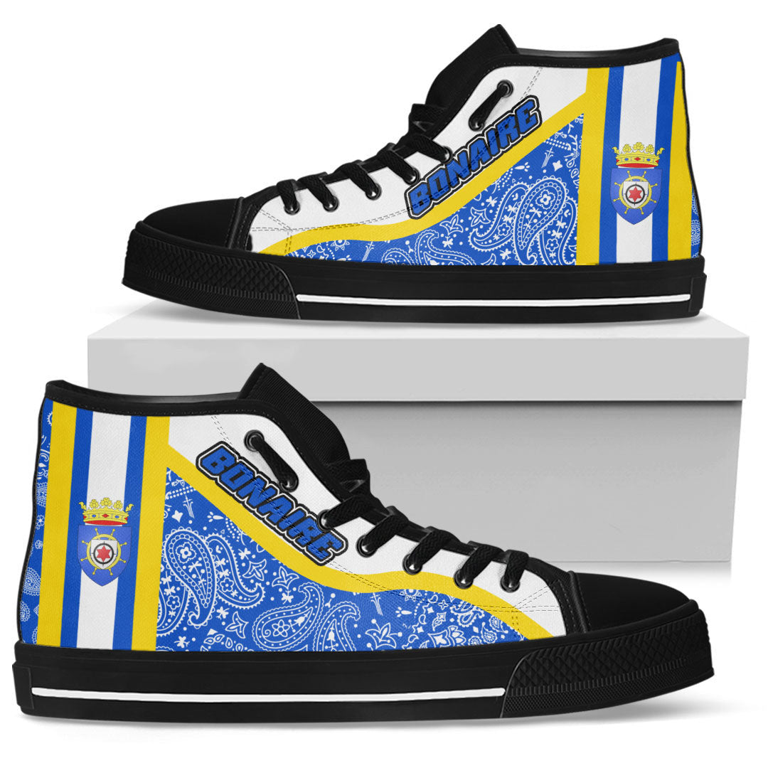 Shoes Bonaire High Top Shoes Paisley Bandana Special Style
