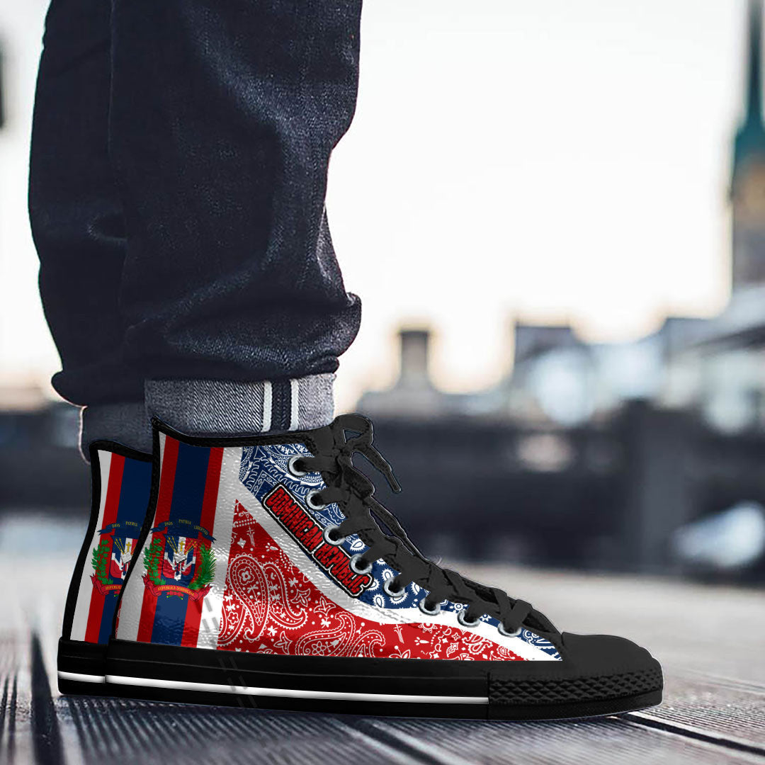 Shoes Dominican Republic High Top Shoes Paisley Bandana Special Style