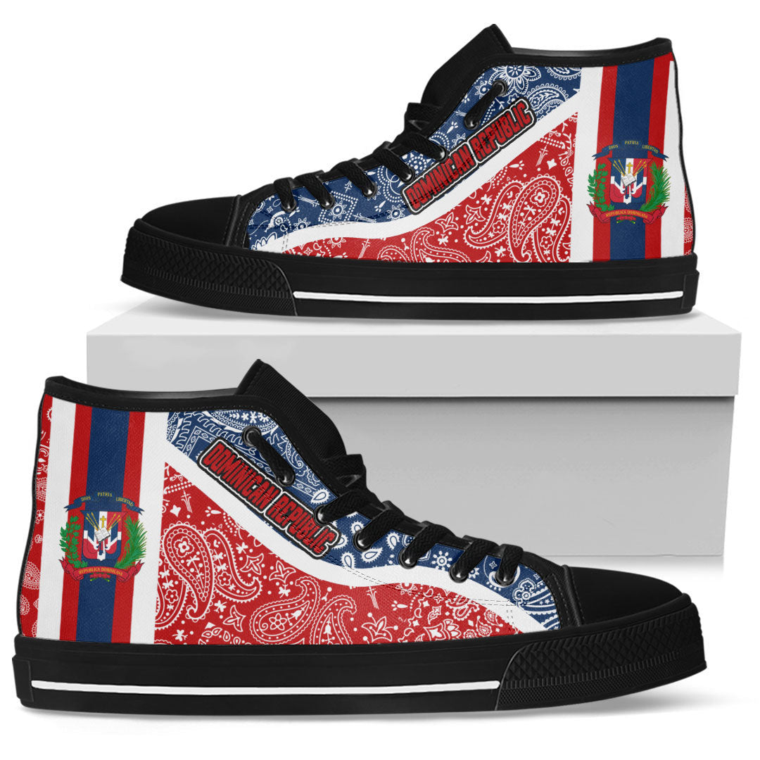Shoes Dominican Republic High Top Shoes Paisley Bandana Special Style