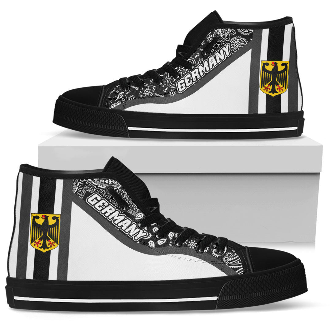 Shoes Germany White Version High Top Shoes Paisley Bandana Special Style