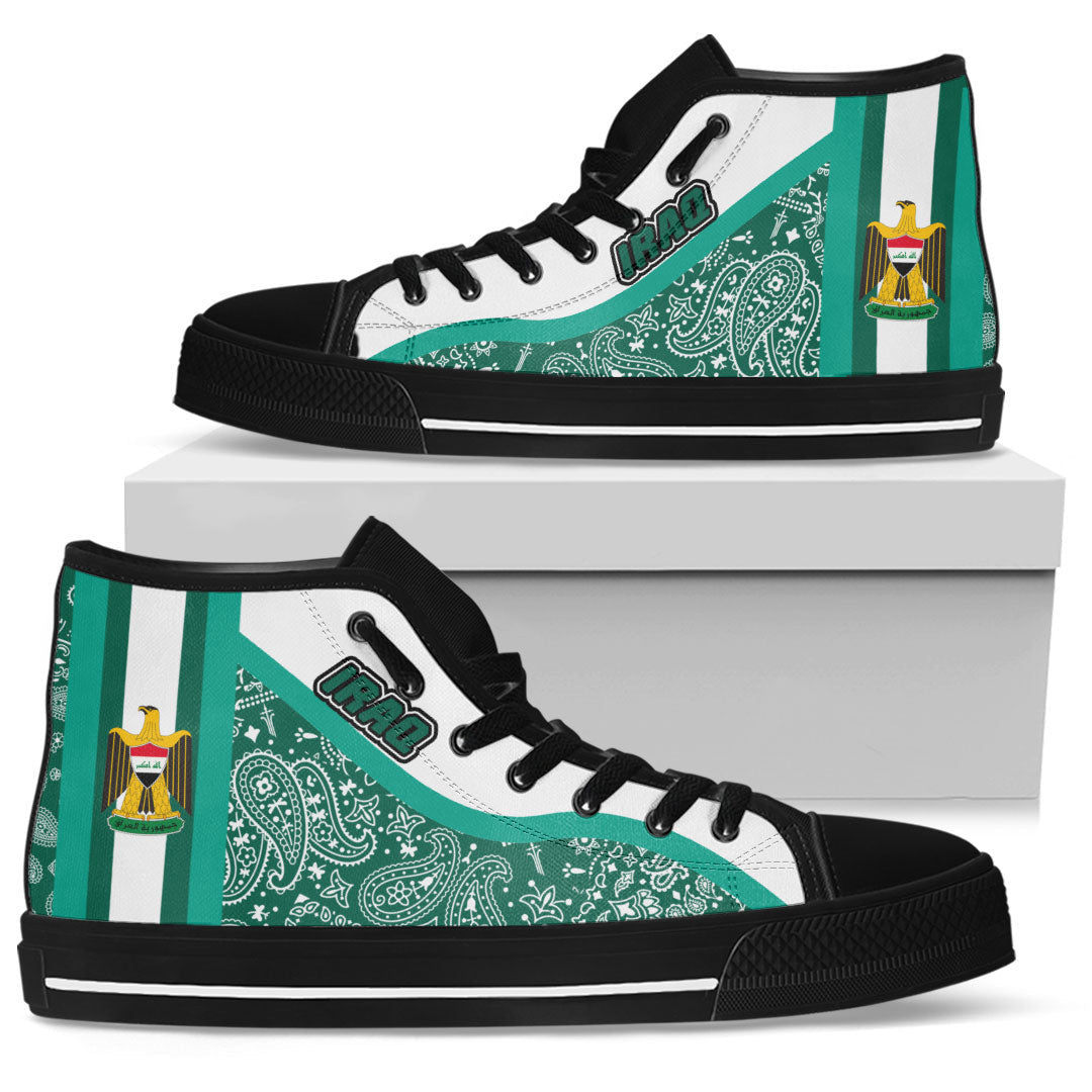 Shoes Iraq High Top Shoes Paisley Bandana Special Style