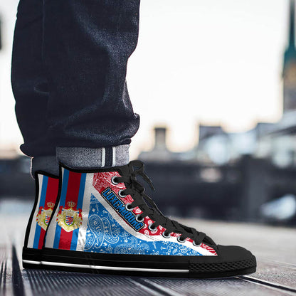 Shoes Luxembourg High Top Shoes Paisley Bandana Special Style