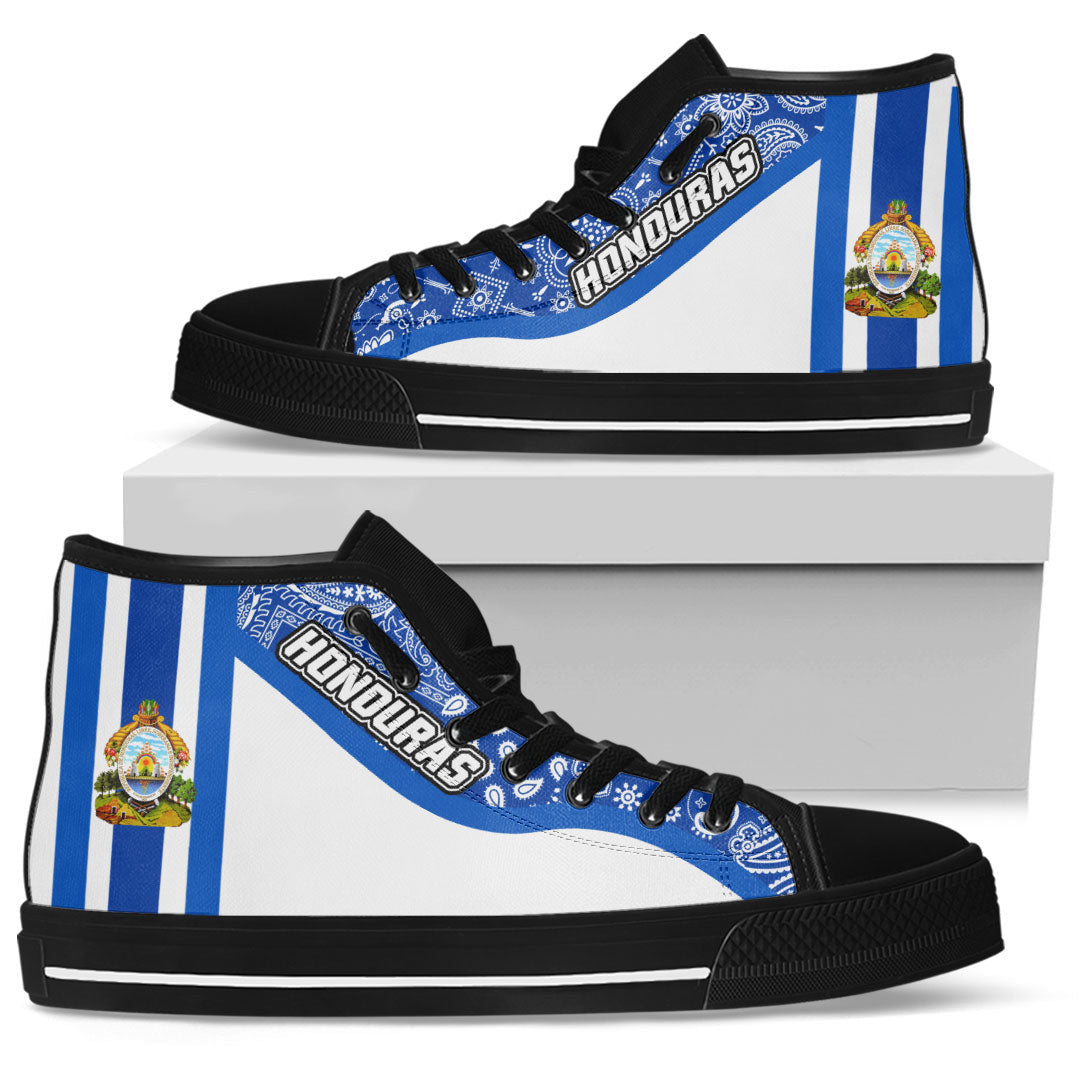 Shoes Honduras High Top Shoes Paisley Bandana Special Style