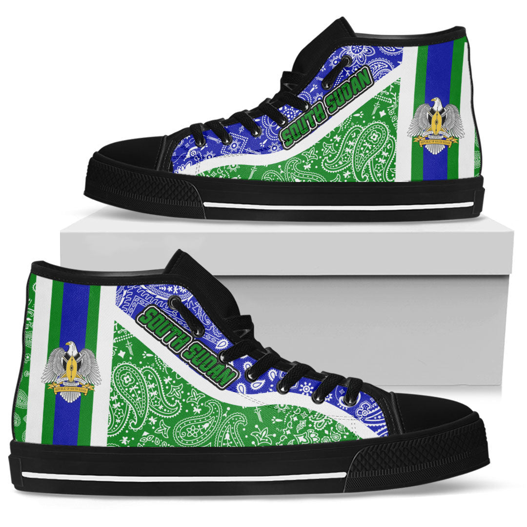Shoes South Sudan High Top Shoes Paisley Bandana Special Style