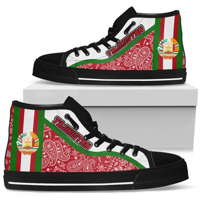 Shoes Tajikistan High Top Shoes Paisley Bandana Special Style