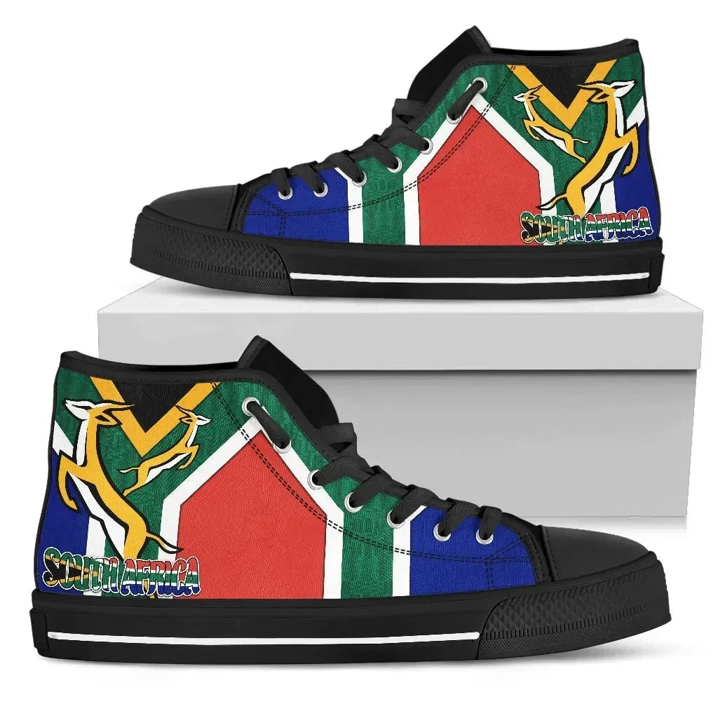 Footwear South Africa High Top Shoe Springboks Rugby Be Proud