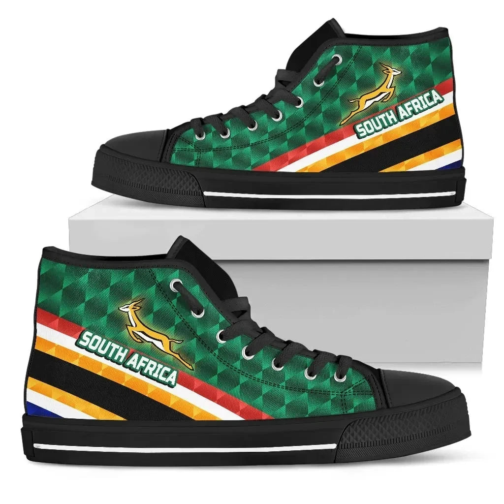 Footwear South Africa High Top Shoe Springboks Rugby Sporty Style