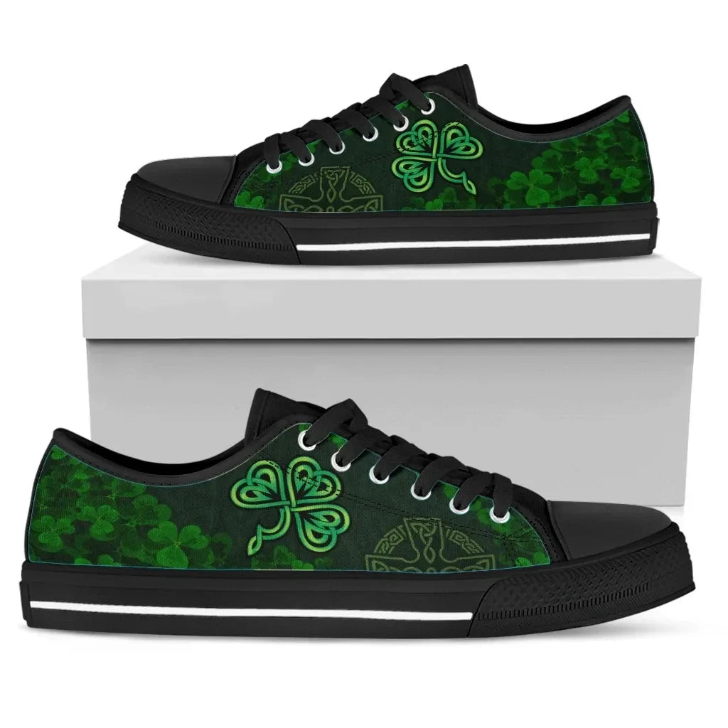 Ireland Celtic Low Top Shoes Celtic Cross & Shamrock