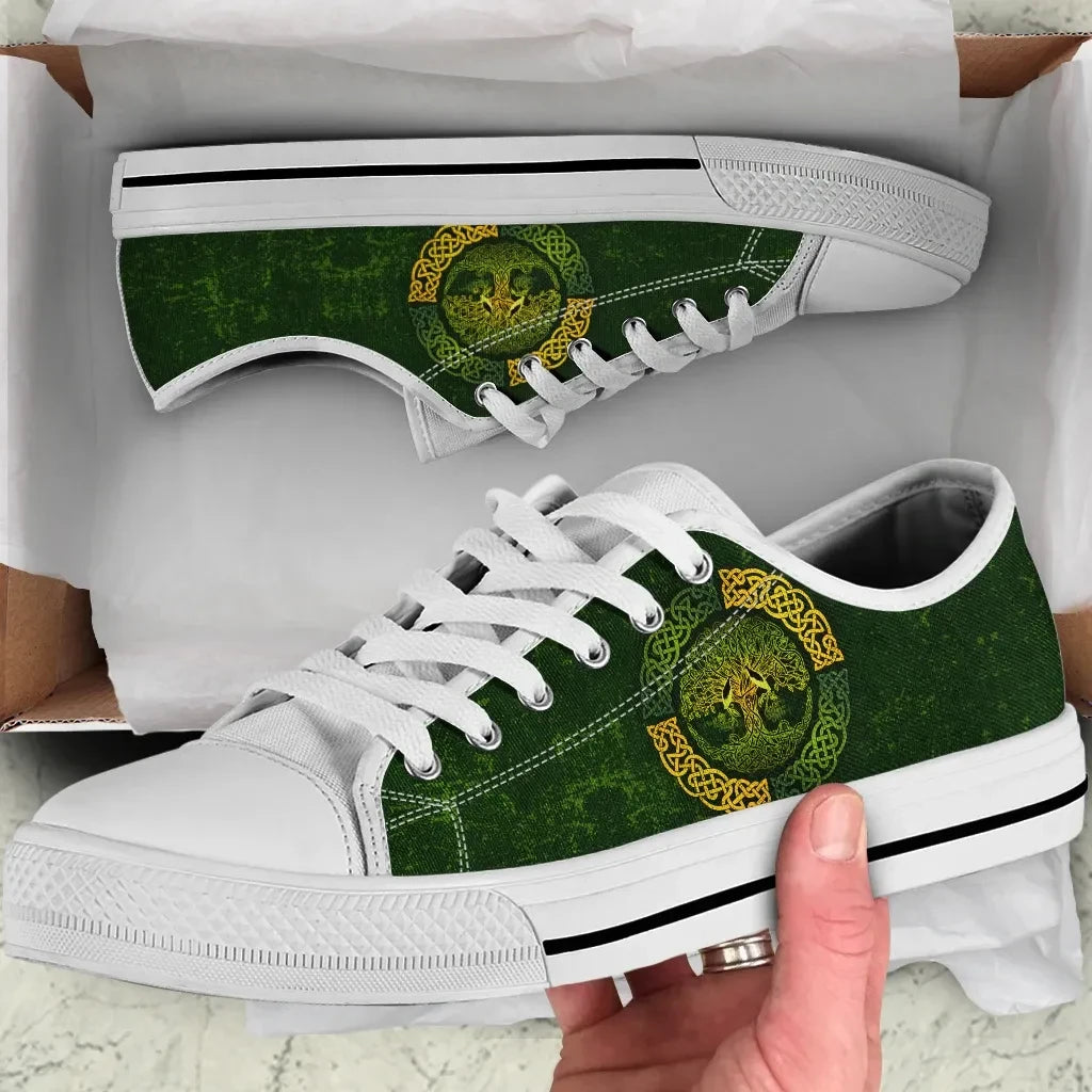 Celtic Low Top Shoes Vintage Tree Of Life