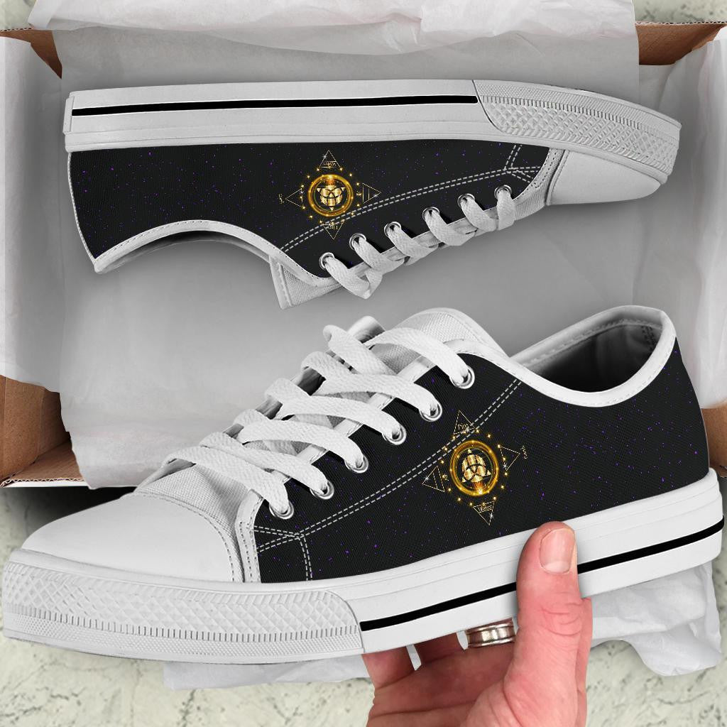 Celtic Low Top Shoes Celtic Wiccan Fire Earth Water Air