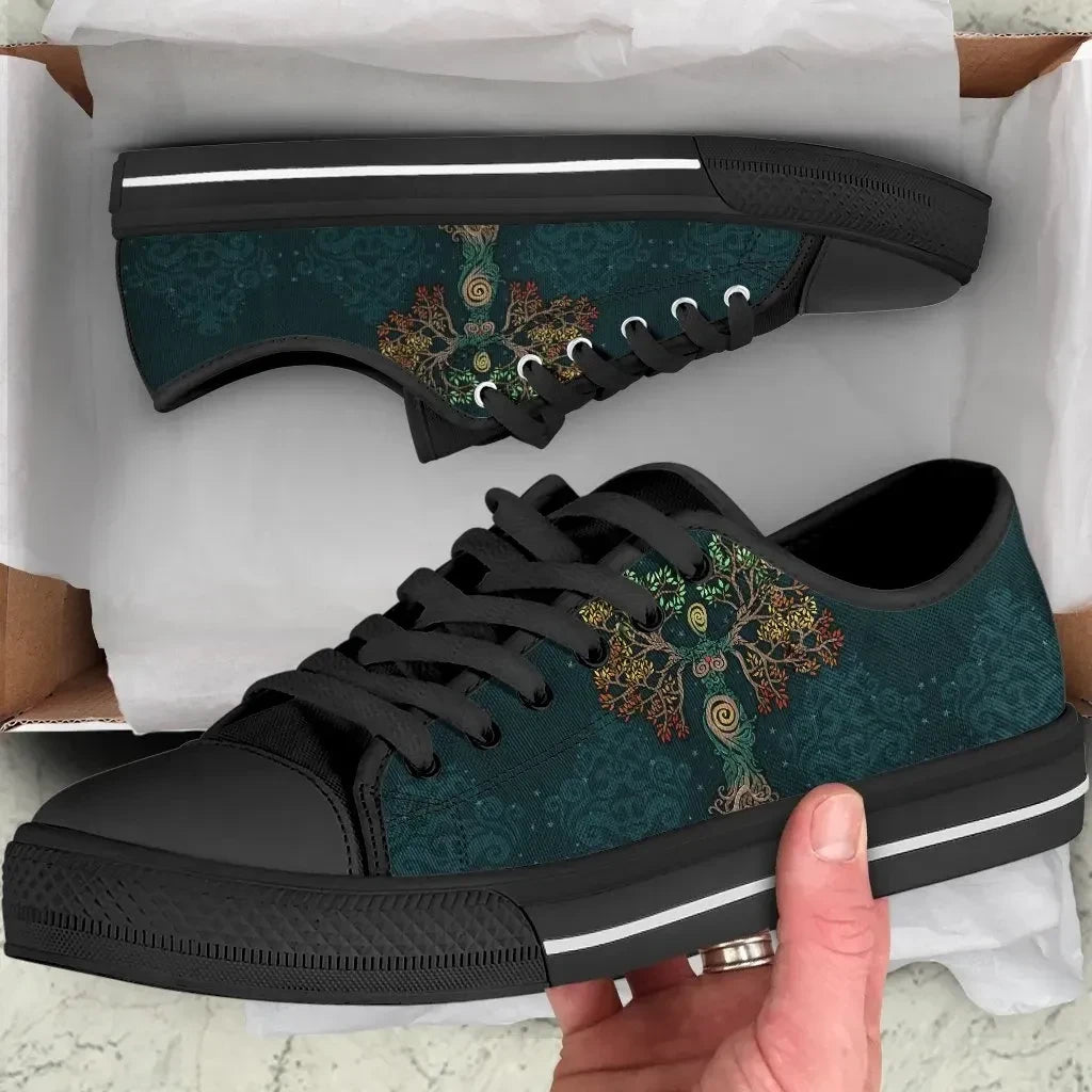 Celtic Tree Of Life Low Top Shoes The Soul Of Celts