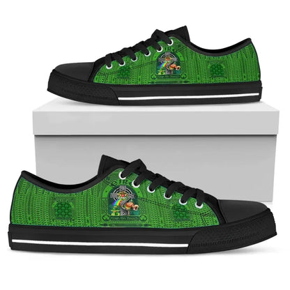 Ireland St. Patrick'S Day Low Top Shoes Leprechaun With Celtic Claddagh Ring Cross