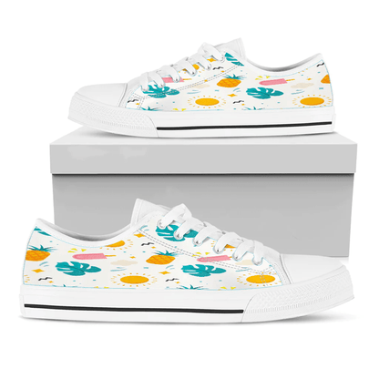 Shoes Summer Pattern Simple Drawing Low Top Shoes