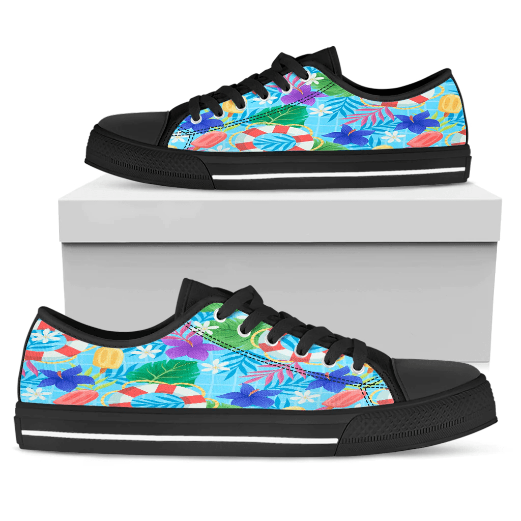 Shoes Summer Pattern Showering In Sea Low Top Shoes