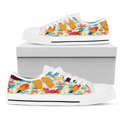 Shoes Summer Pattern Relaxing At The Sea Low Top Shoes