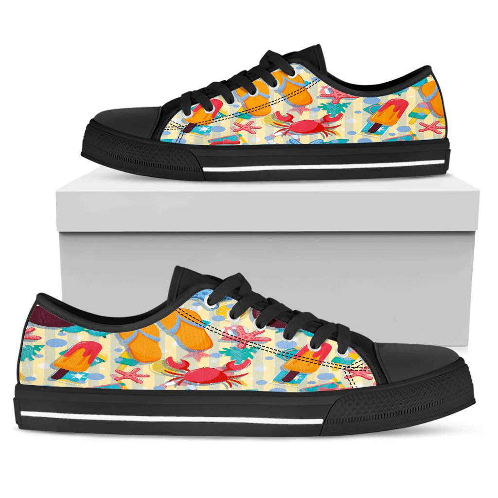 Shoes Summer Pattern Relaxing At The Sea Low Top Shoes