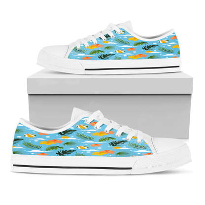 Shoes Hawaiian Summer Pattern Beach Volleyball Low Top Shoes