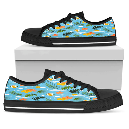 Shoes Hawaiian Summer Pattern Beach Volleyball Low Top Shoes