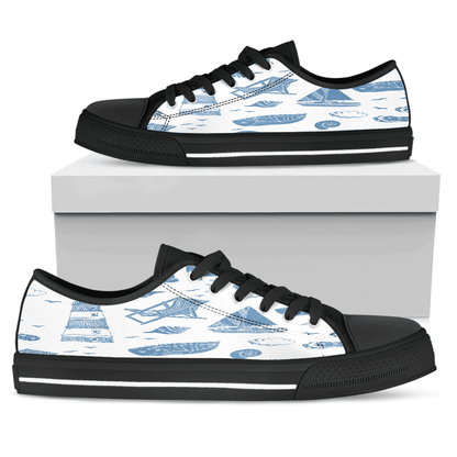 Shoes Summer Pattern Lighthouse Pleasant Colors Low Top Shoes