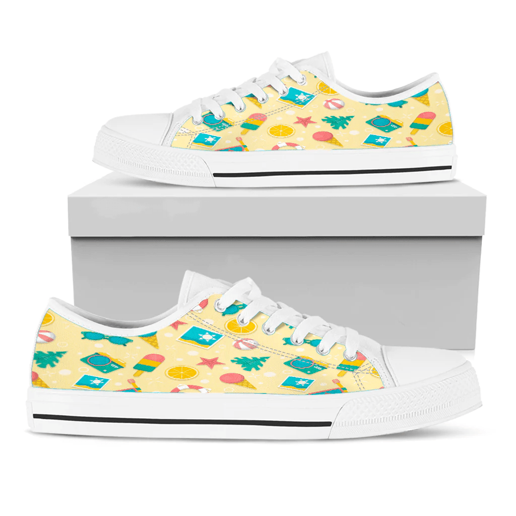 Shoes Summer Pattern Of Sea Tourism Low Top Shoes