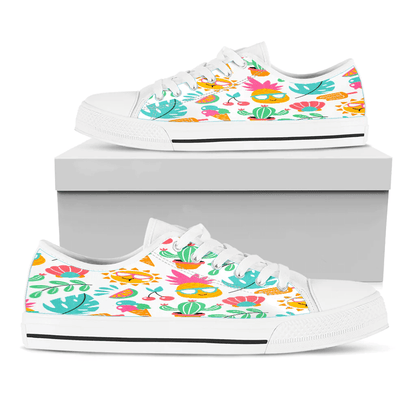 Shoes Summer Pattern Funny Drawings Low Top Shoes
