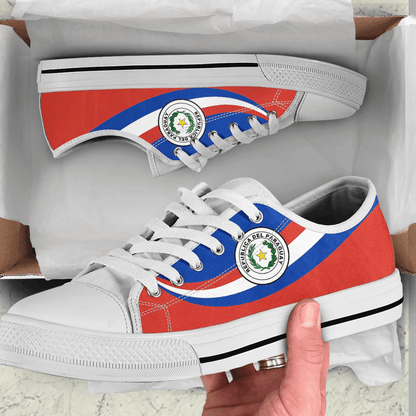 Shoes Paraguay Coat Of Arms And Flag Low Top Shoes