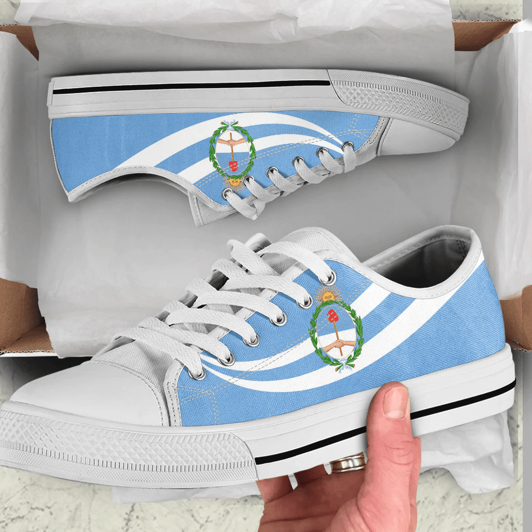 Shoes Argentina Coat Of Arms And Flag Low Top Shoes