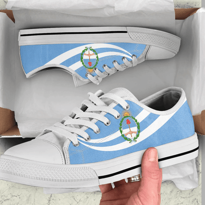 Shoes Argentina Coat Of Arms And Flag Low Top Shoes