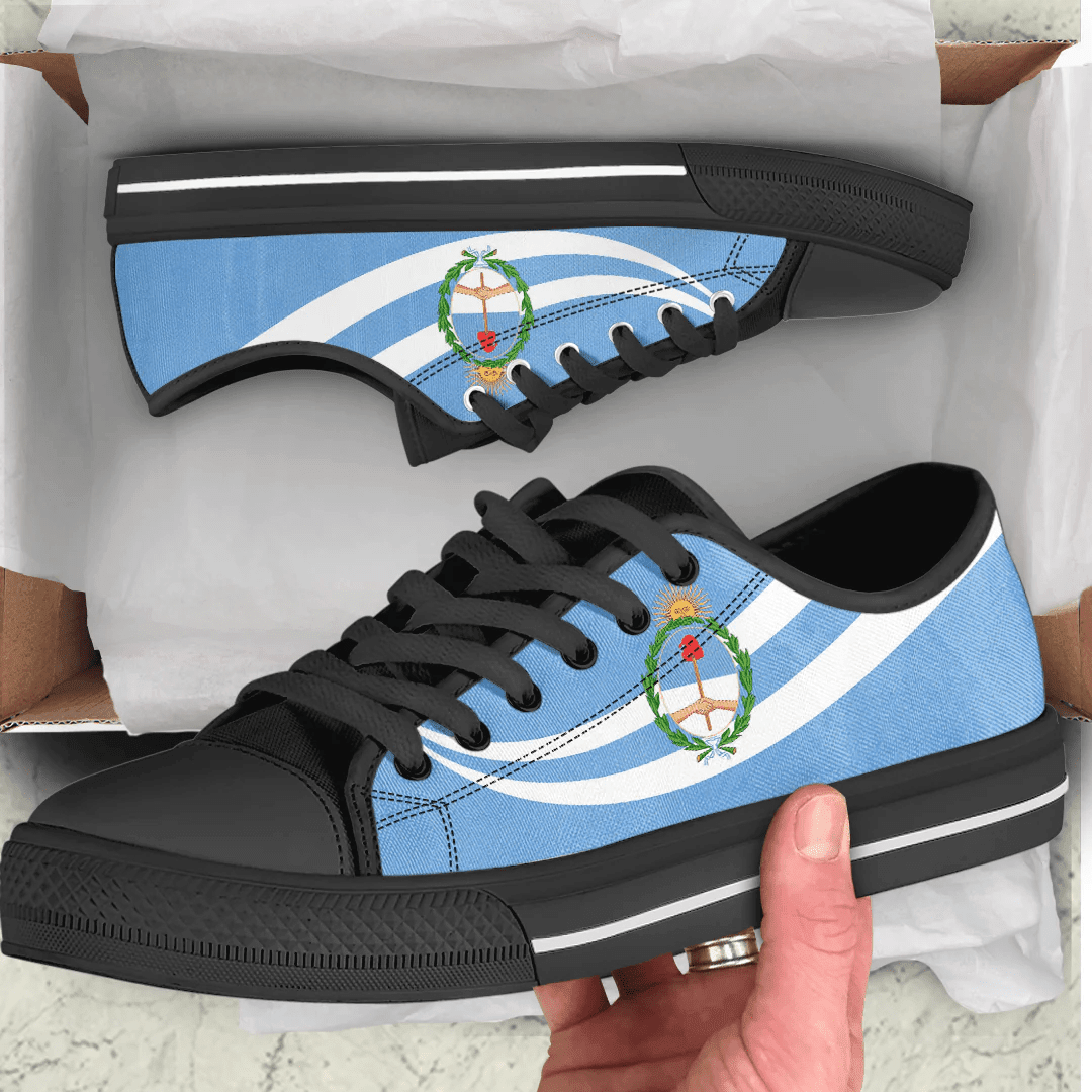 Shoes Argentina Coat Of Arms And Flag Low Top Shoes