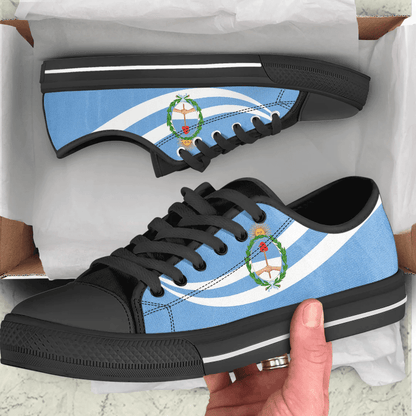 Shoes Argentina Coat Of Arms And Flag Low Top Shoes