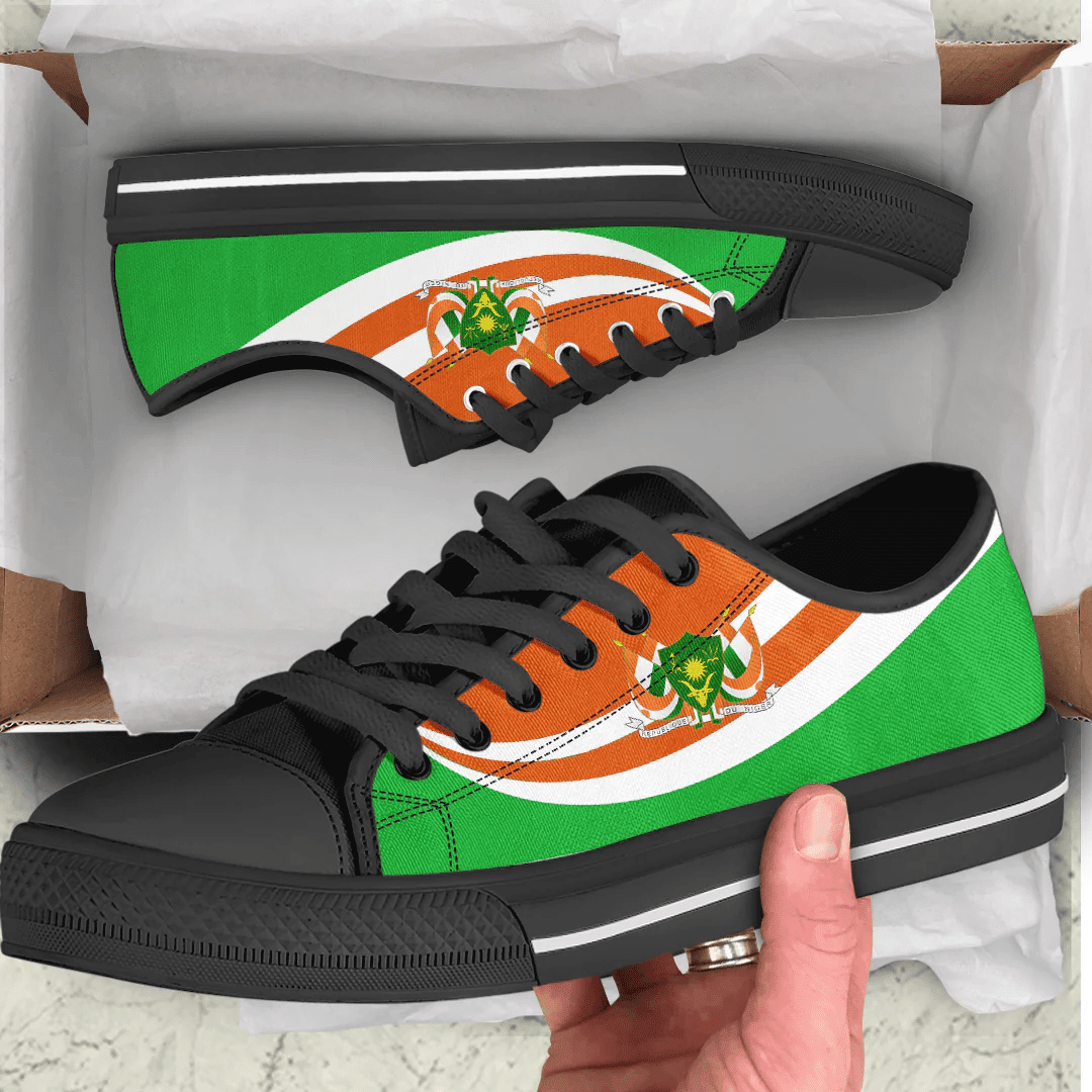 Shoes Niger Coat Of Arms And Flag Low Top Shoes