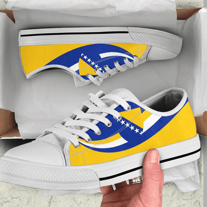 Shoes Bosnia And Herzegovina Coat Of Arms And Flag Low Top Shoes